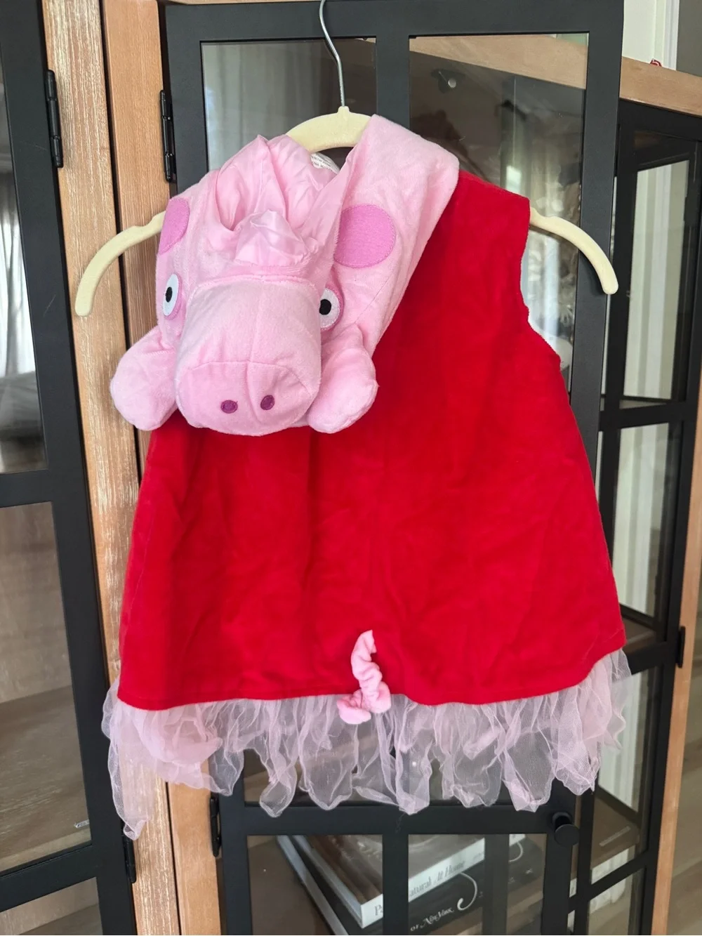 Peppa Pig costume dress halloween toddler girl hat tulle face 2017